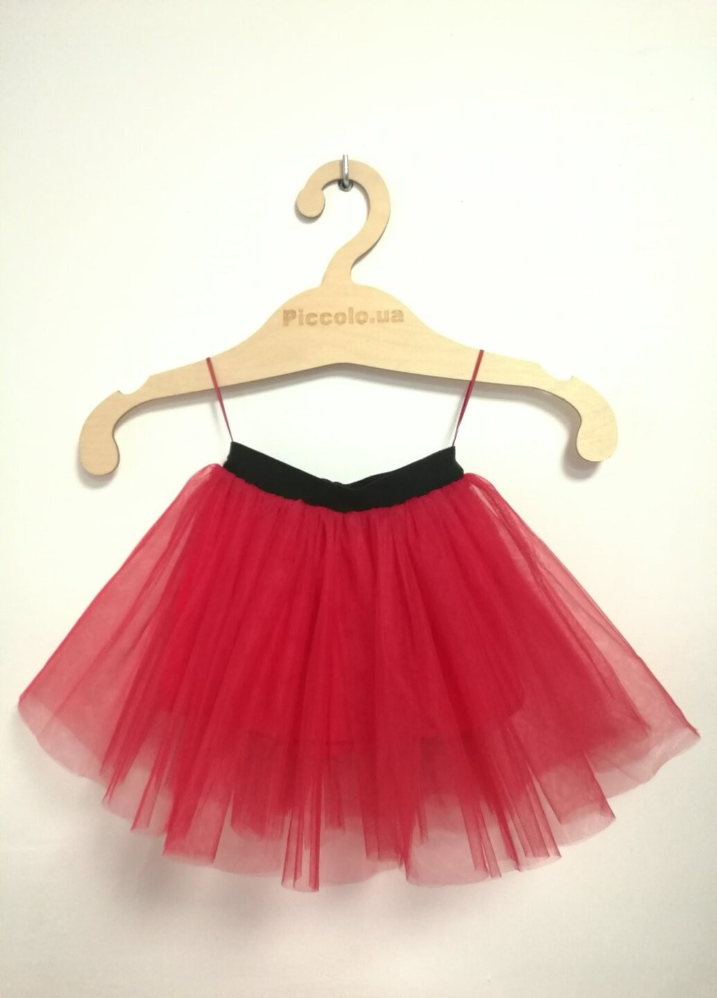 Красная кэжуал однотонная юбка Piccolo L