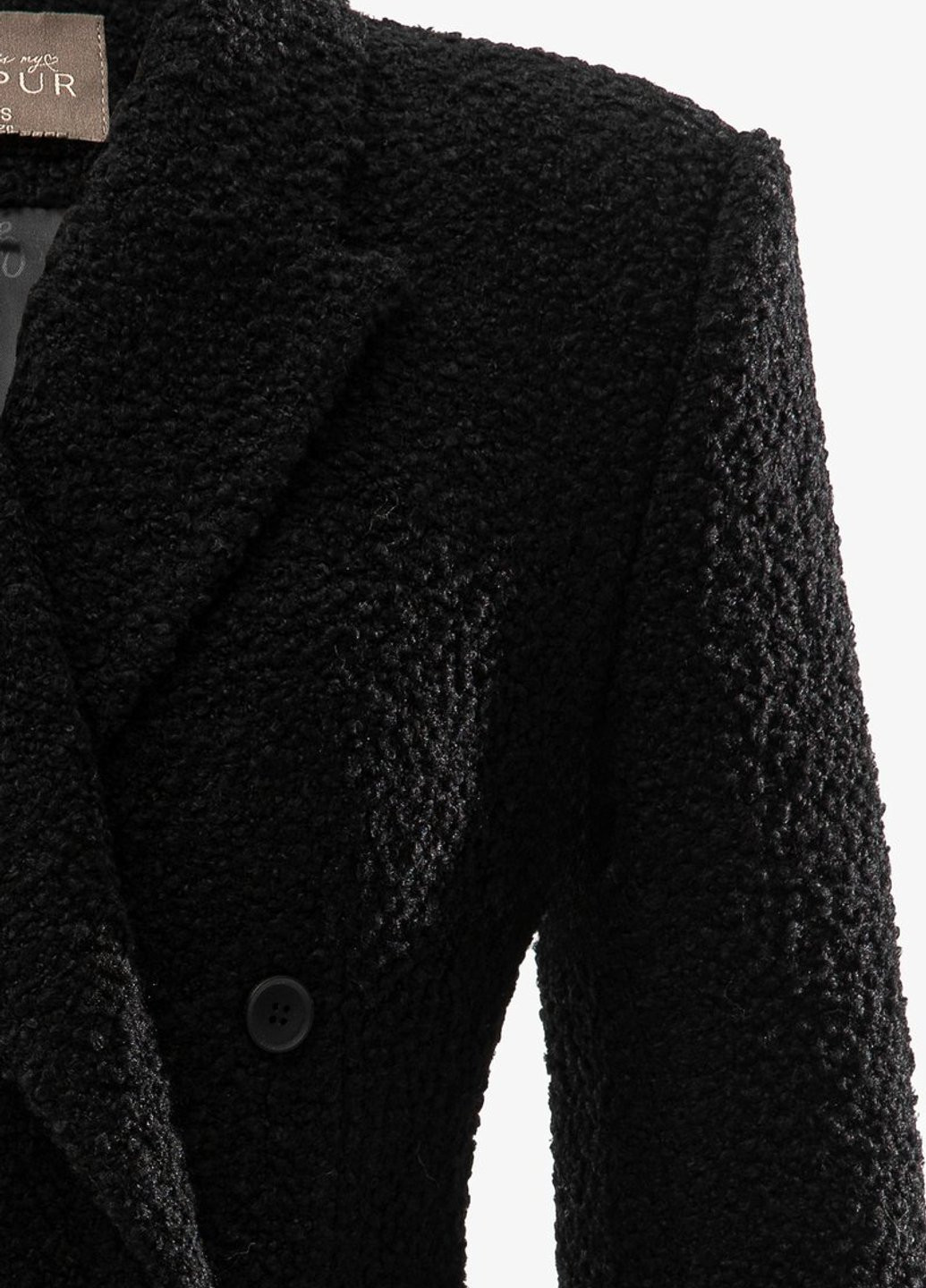 Чорне Діловий, Кежуал напівпальто двобортне Gepur однотонне