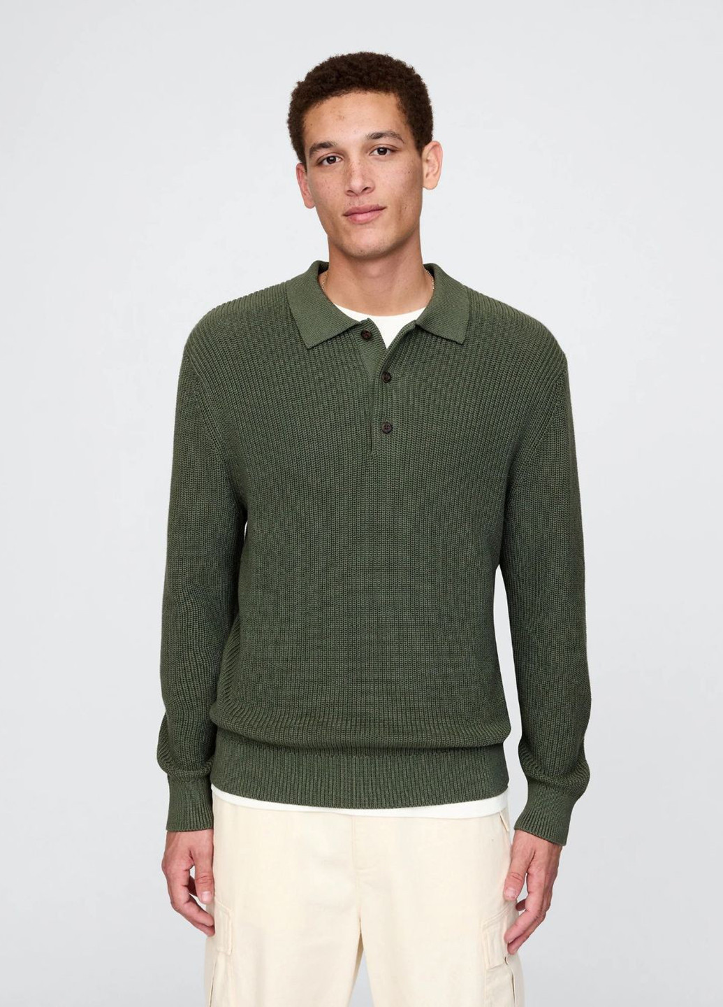 Темно-зелений демісезонний светр Gap