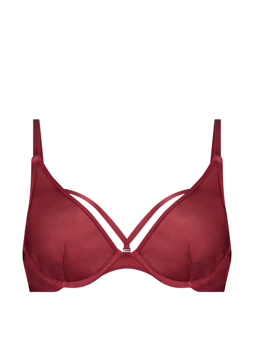 Вишневий бюстгальтер Hunkemoller з кісточками поліамід