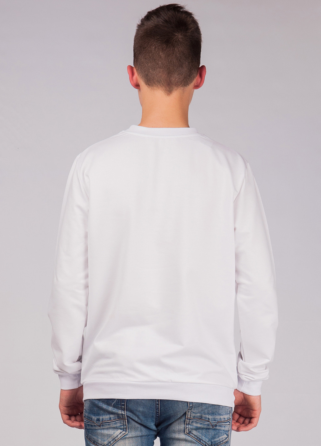 Білий світшот Malta однотонний (162061884)