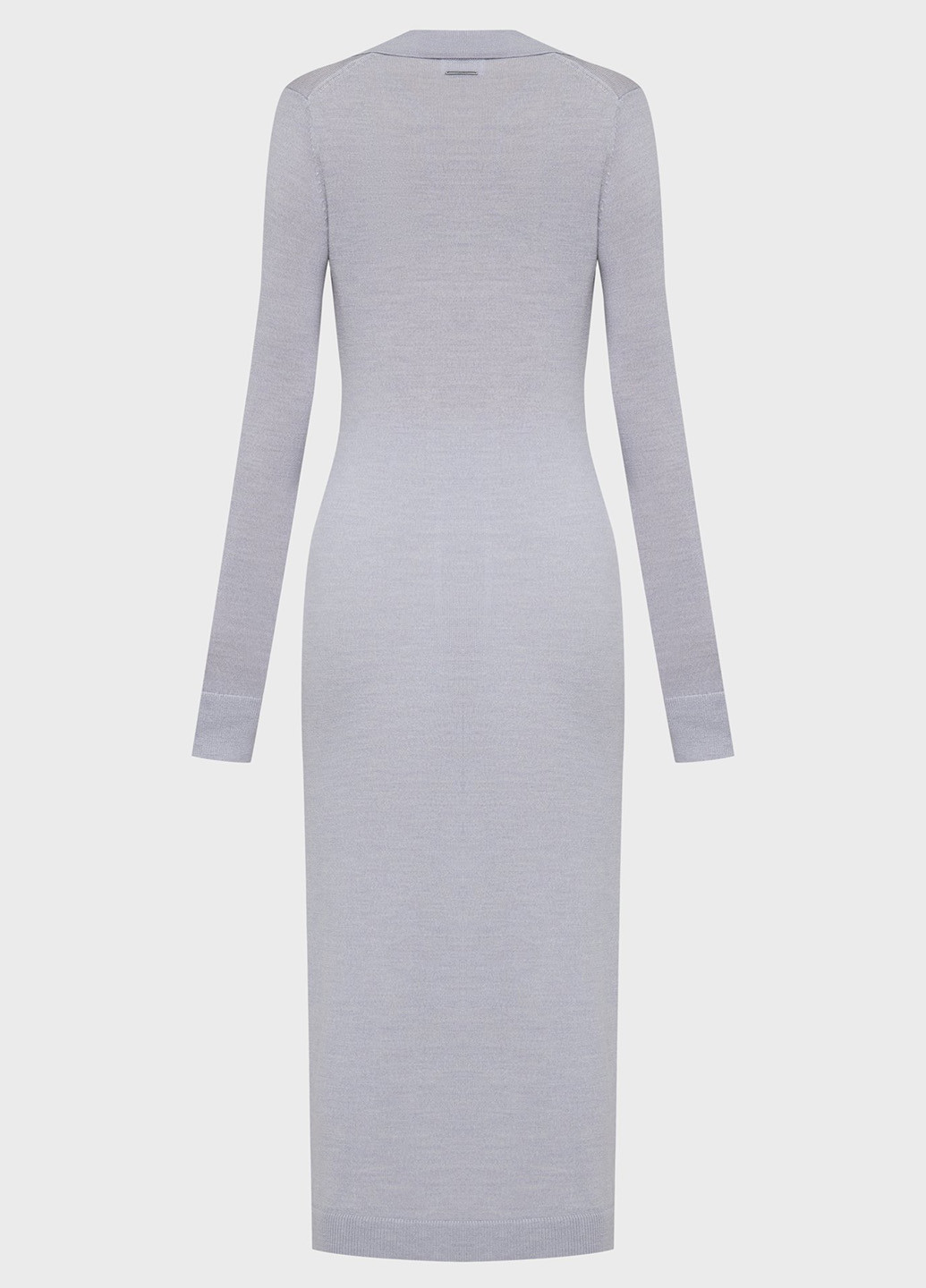 Серое кэжуал платье платье-свитер Calvin Klein меланжевое