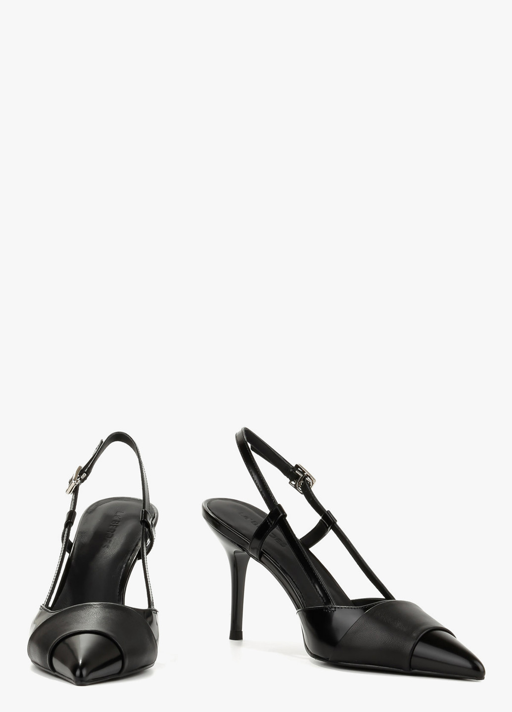 Le'BERDES Туфлі слінгбекі чорний з натуральна шкіра, україна — літо (370483582)