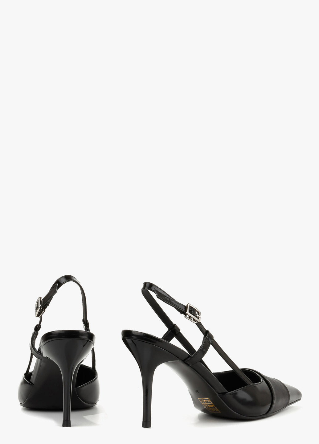 Le'BERDES Туфлі слінгбекі чорний з натуральна шкіра, україна — літо (370483582)