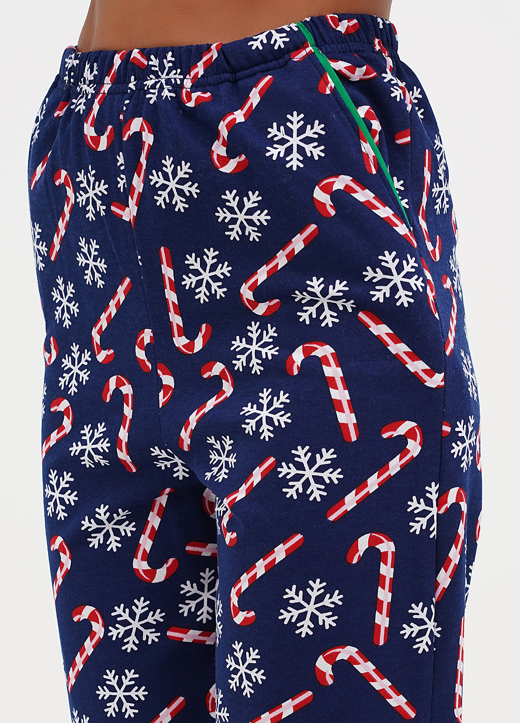 Синя зимня піжама (сорочка, штани) Lucci