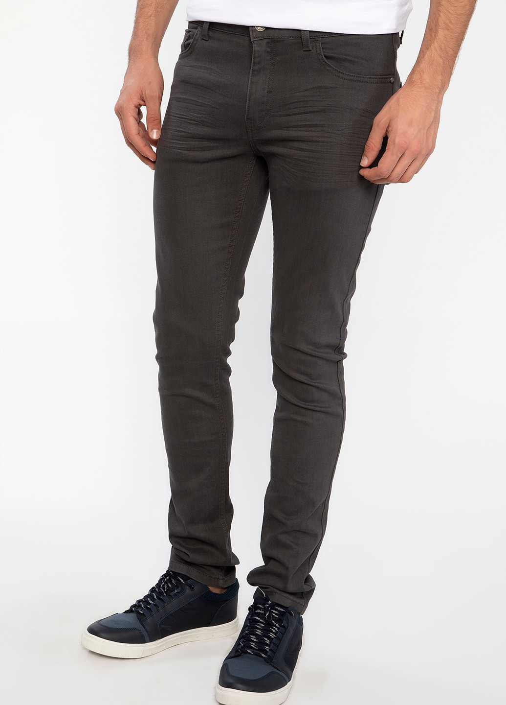 Темно-серые демисезонные джинсы DeFacto