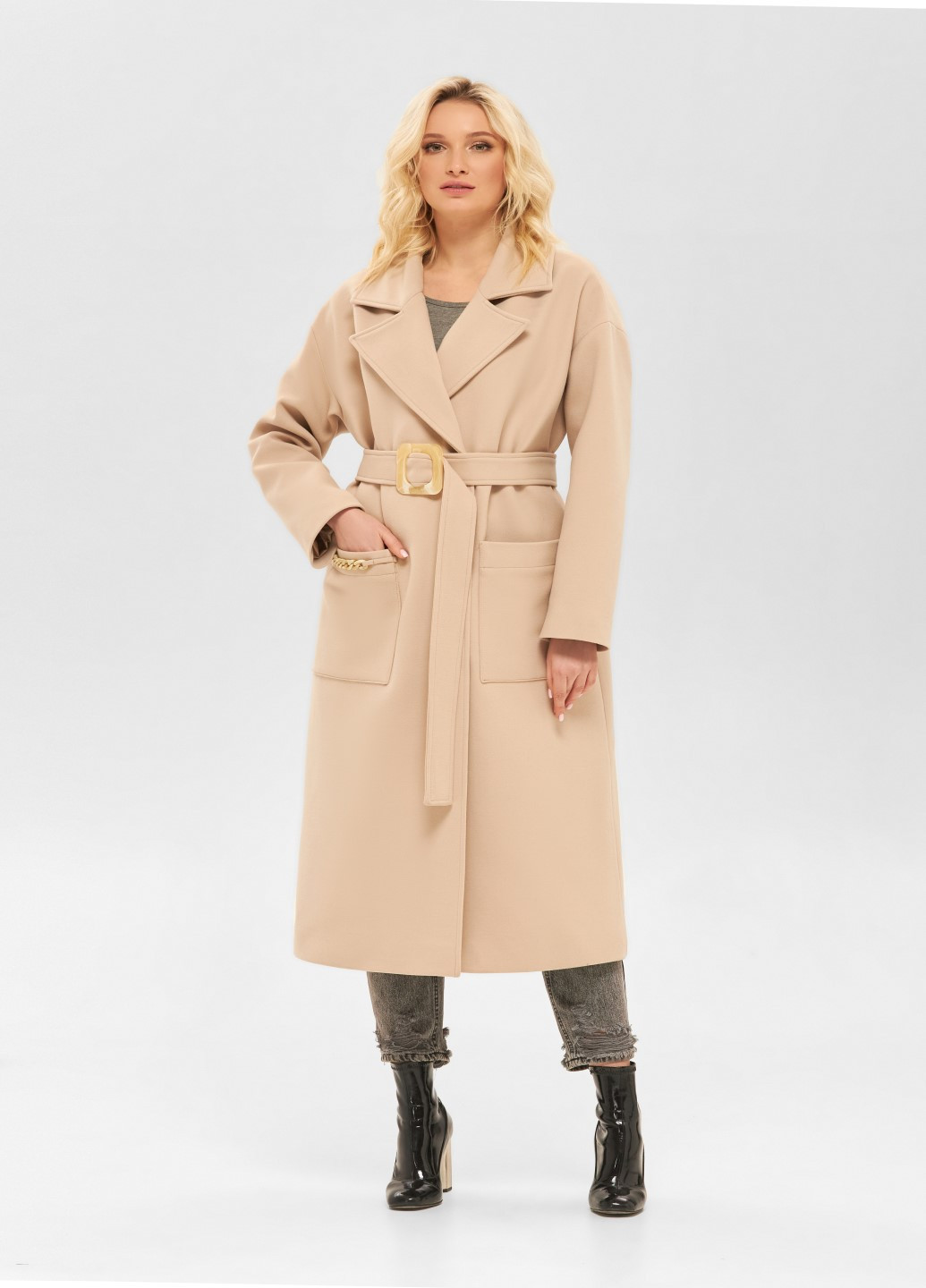 Молочне демісезонне Пальто MN