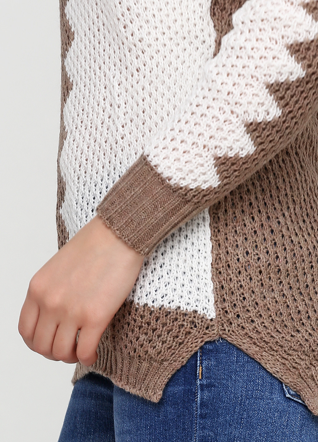 Бежевый демисезонный пуловер пуловер Massimo