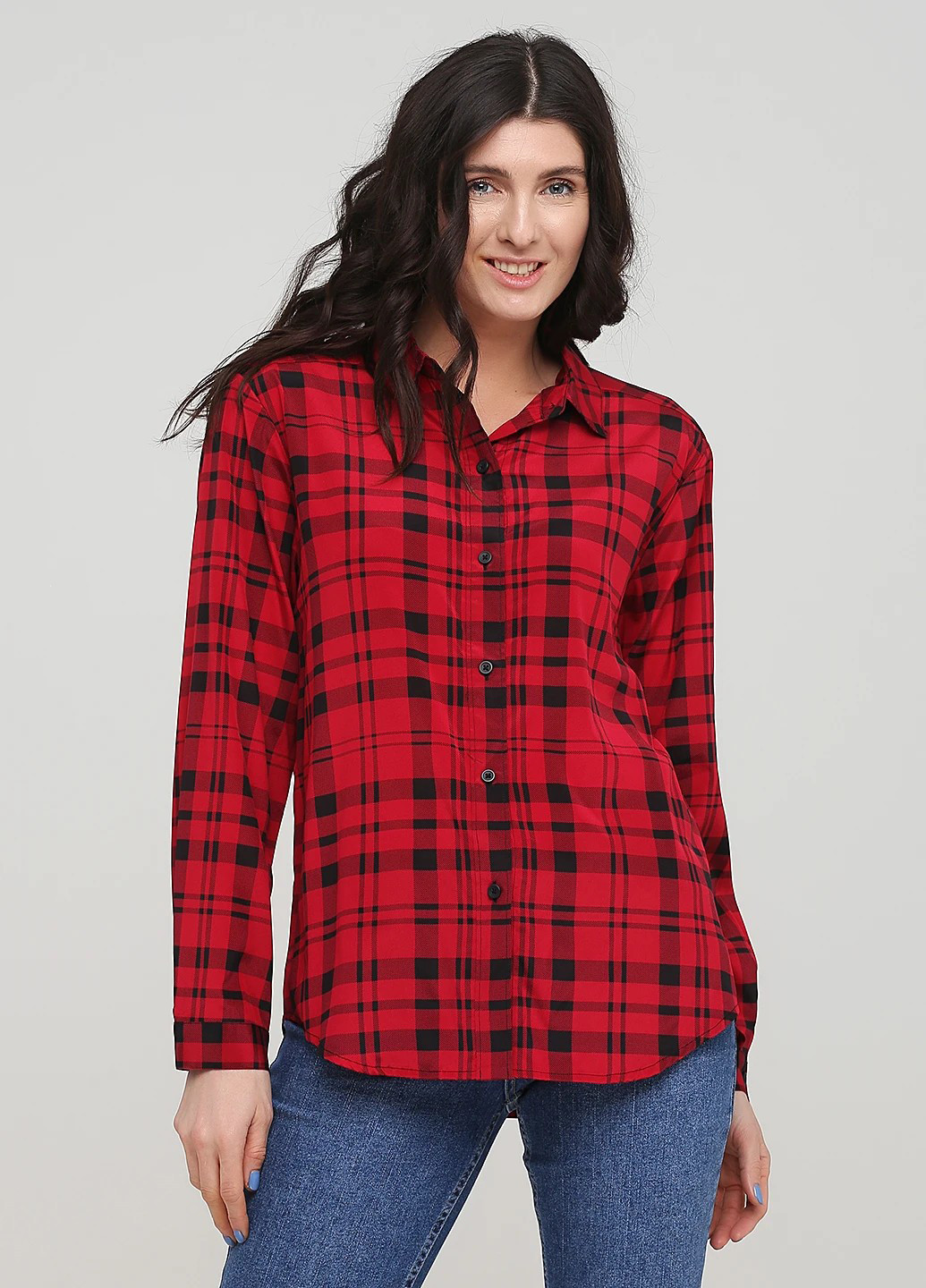 Цветная кэжуал рубашка в клетку DKNY