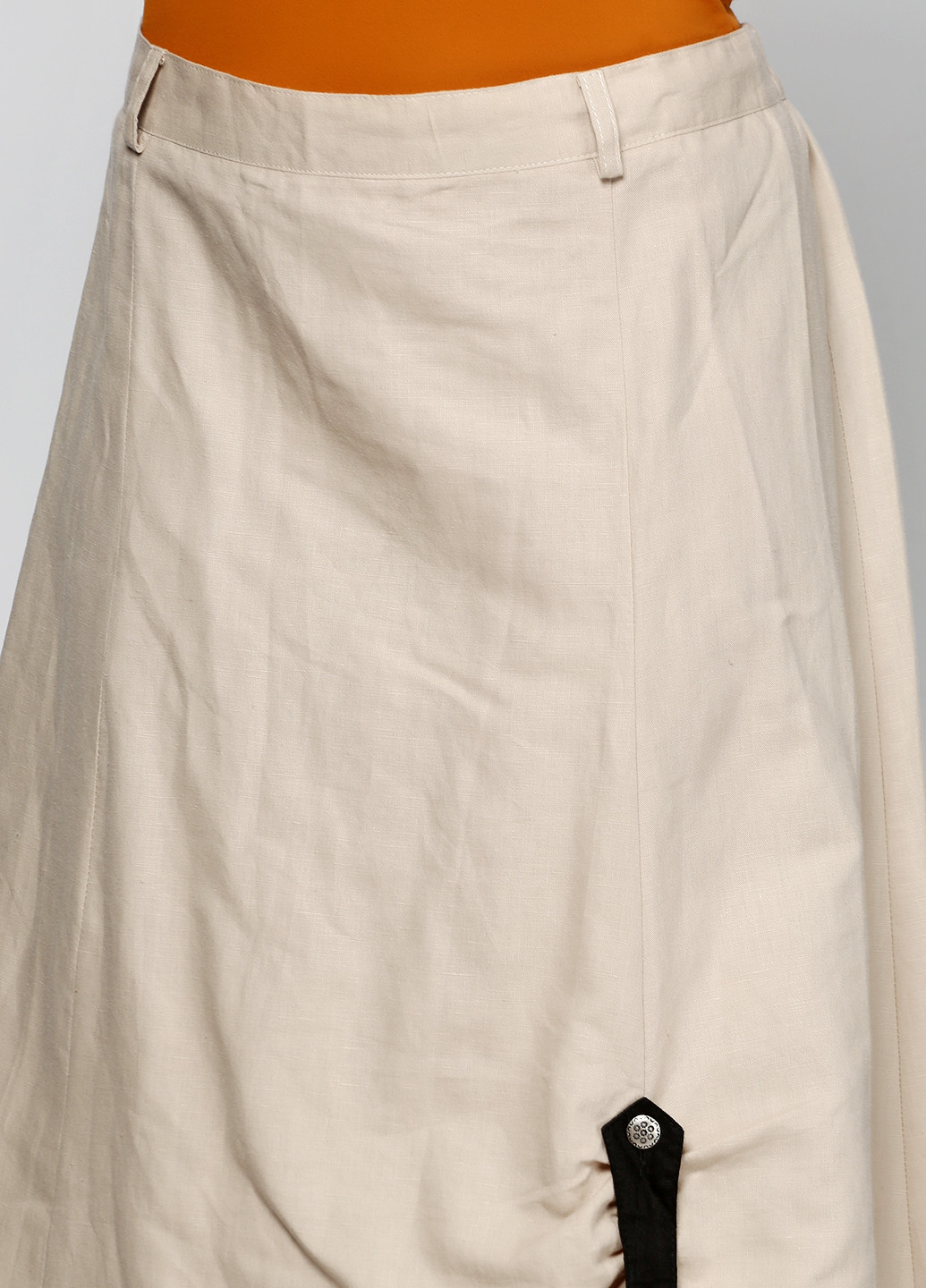 Бежевая кэжуал однотонная юбка M Collection