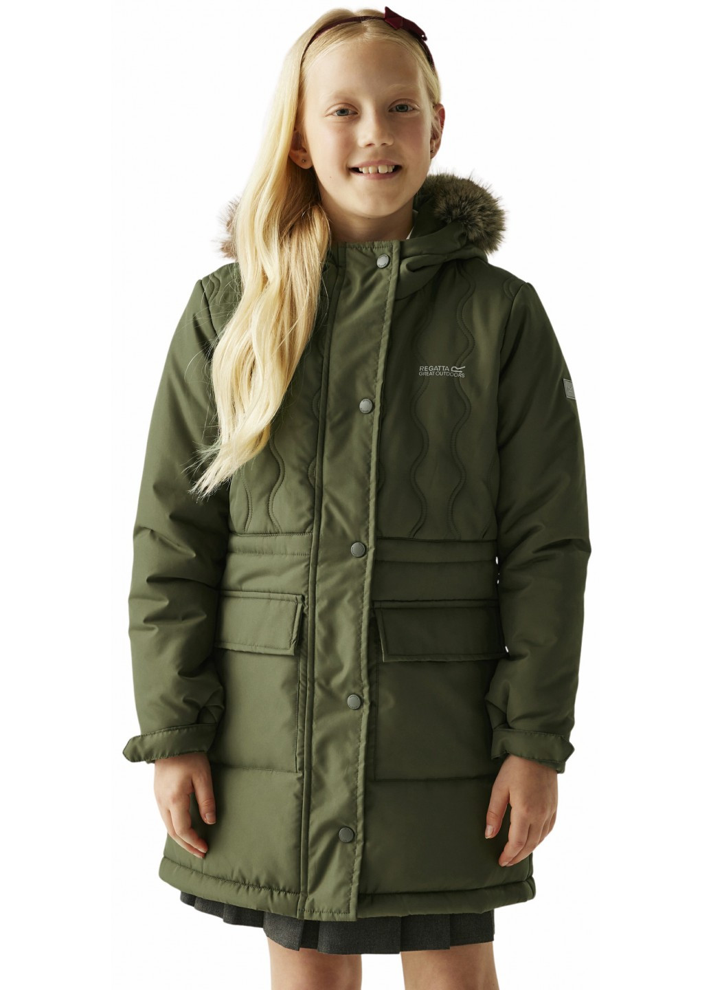 Оливковая (хаки) зимняя куртка Regatta