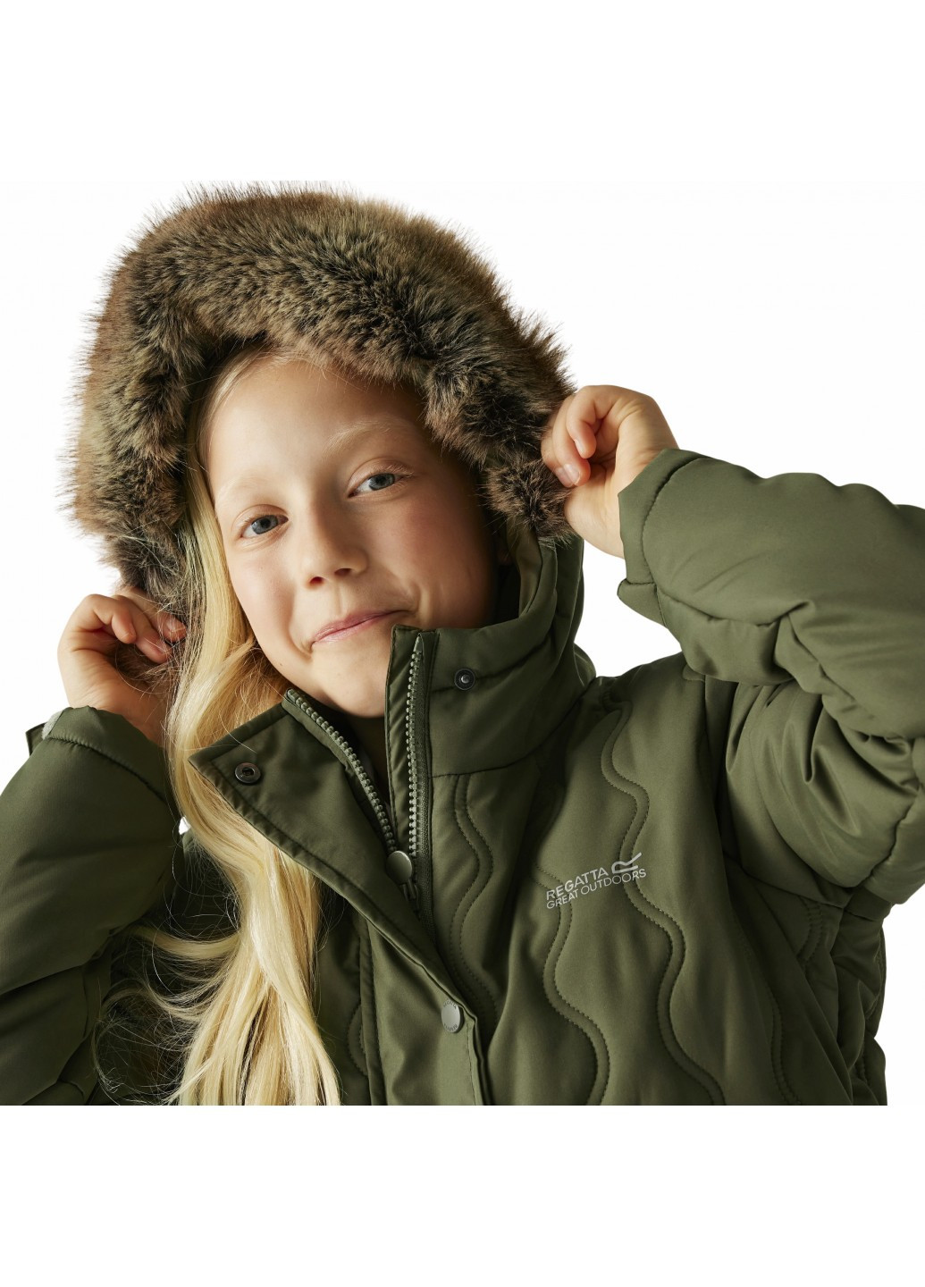 Оливковая (хаки) зимняя куртка Regatta