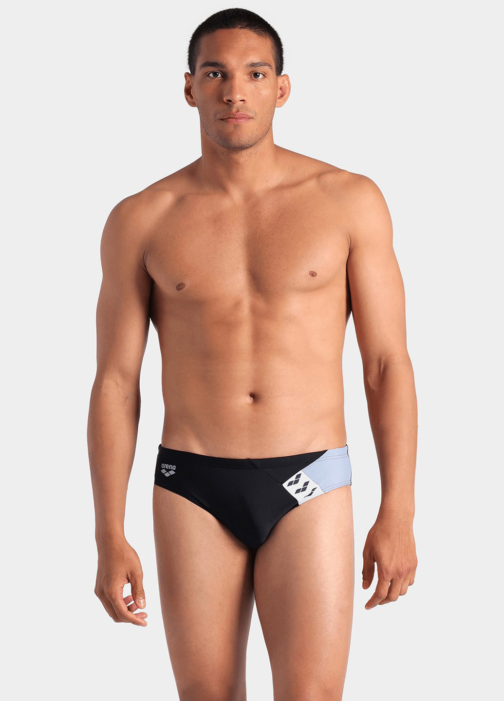 Мужские черные пляжные плавки брифы Arena