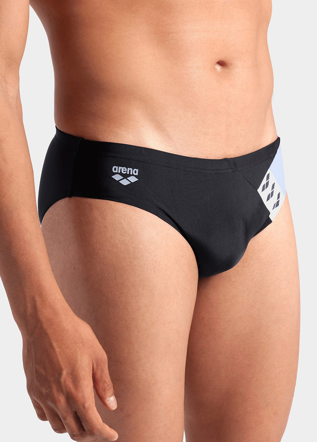 Мужские черные пляжные плавки брифы Arena