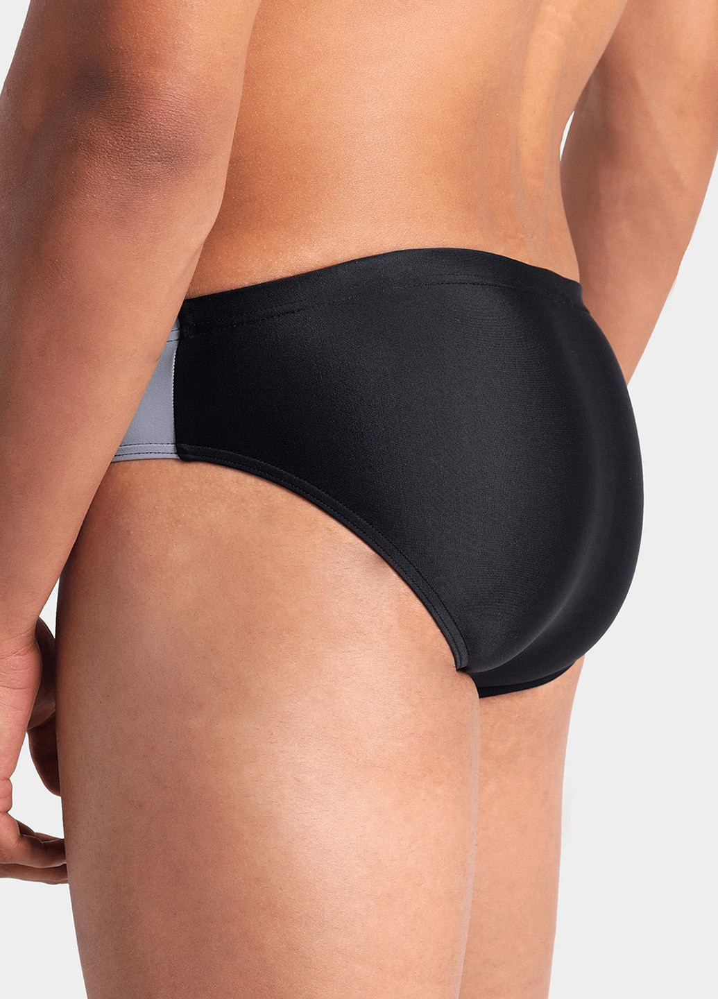 Мужские черные пляжные плавки брифы Arena