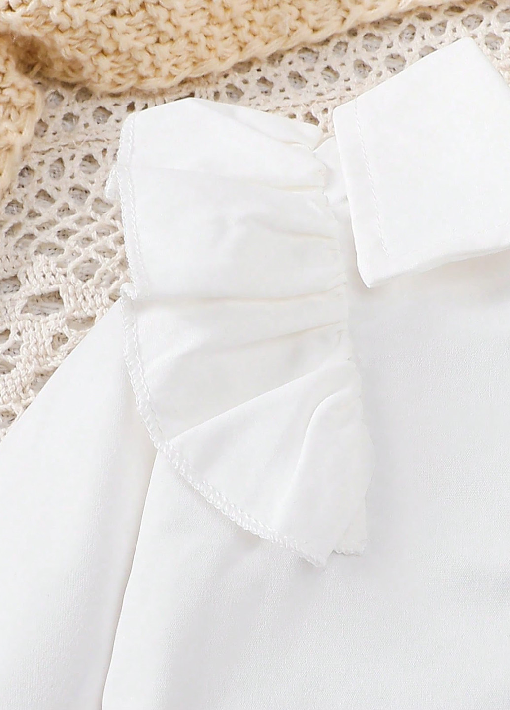 Черно-белый демисезонный комплект (блуза, сарафан) SHEIN