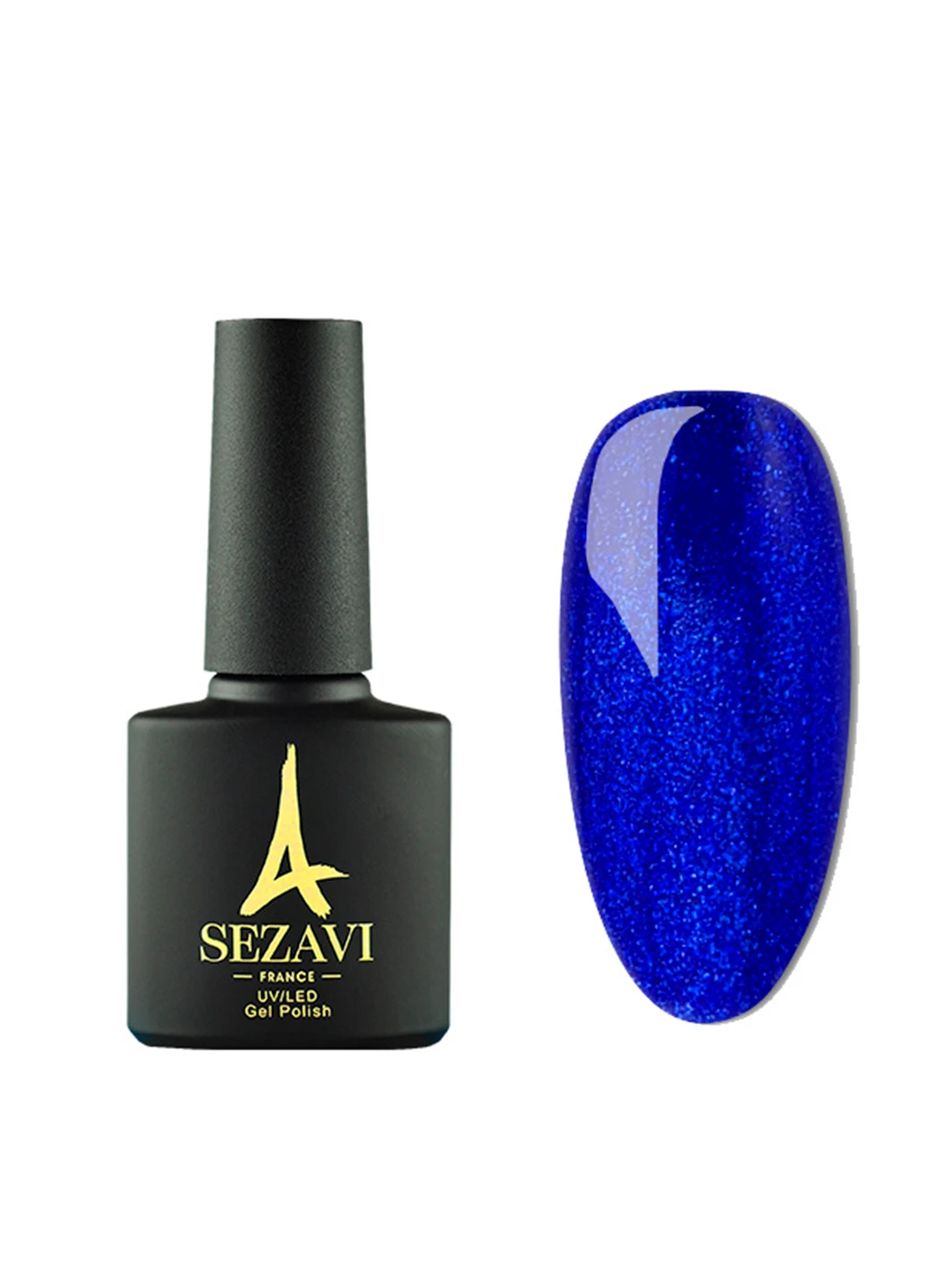 ГЕЛЬ-ЛАК Bleu №BL150 (електрик с мелкими блестками, эмаль), 8мл SEZAVI (215313180)