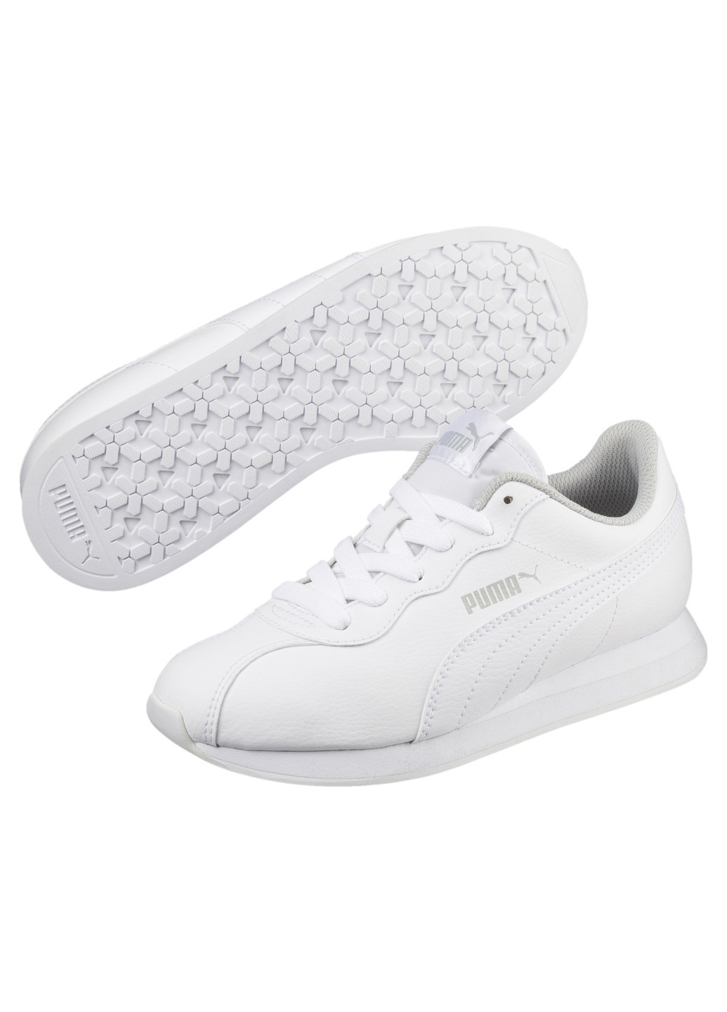 Белые всесезонные кроссовки Puma Turin II Jr