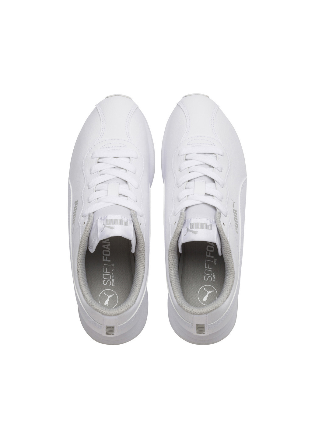 Белые всесезонные кроссовки Puma Turin II Jr