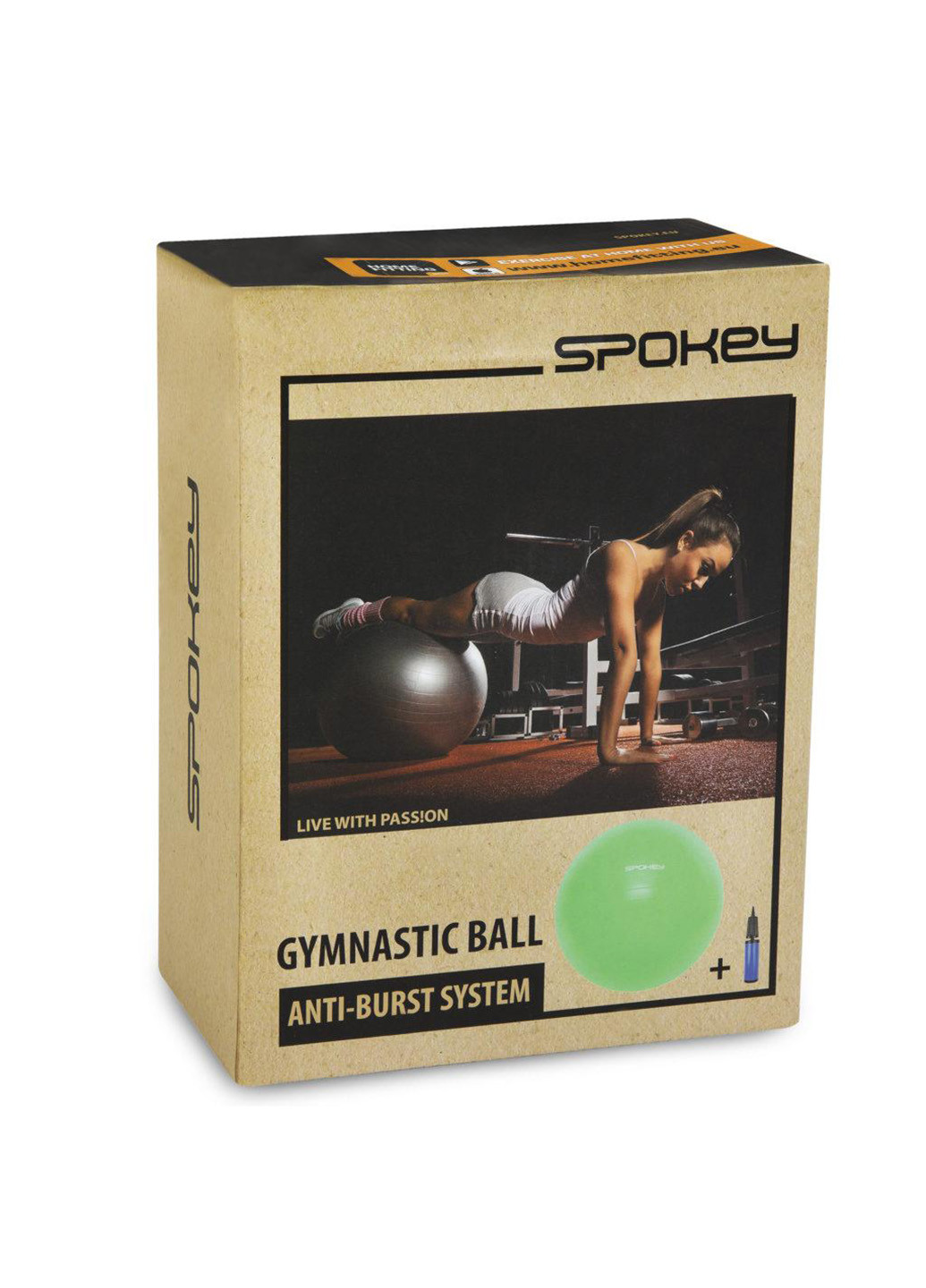 Гімнастичний м'яч 65 см Spokey (224999459)