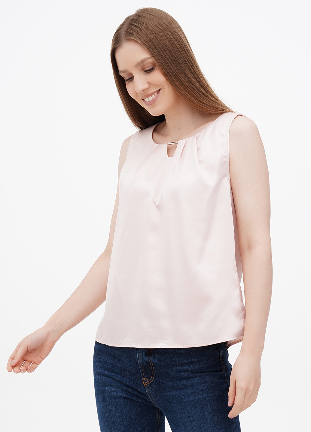 Светло-розовая летняя блуза Fair Lady