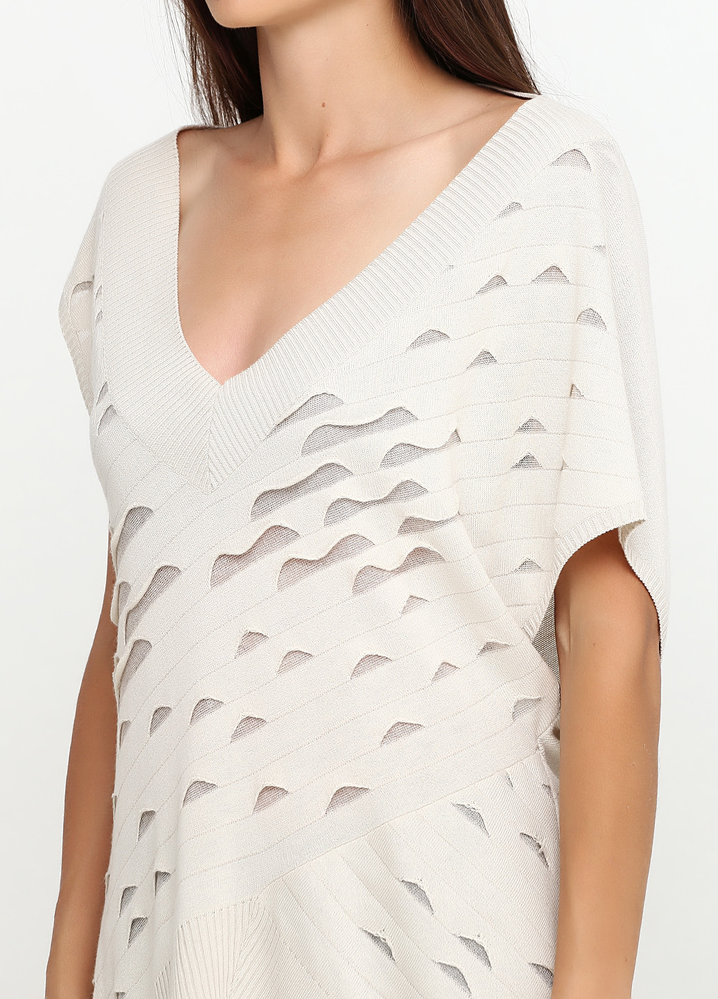 Бежевая демисезонная блуза Oblique