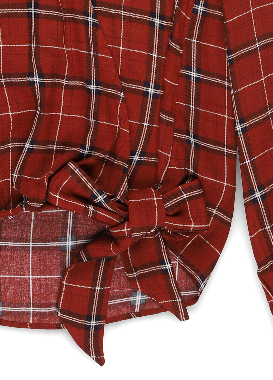 Коричневая блуза на запах Springfield