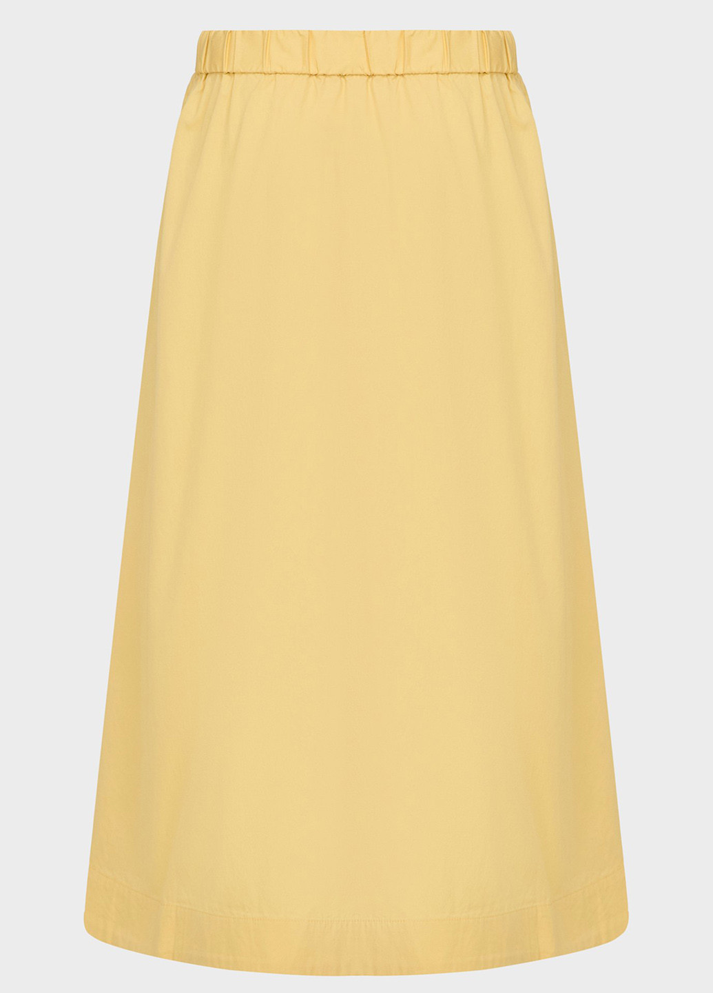 Песочная кэжуал однотонная юбка Gant а-силуэта (трапеция)