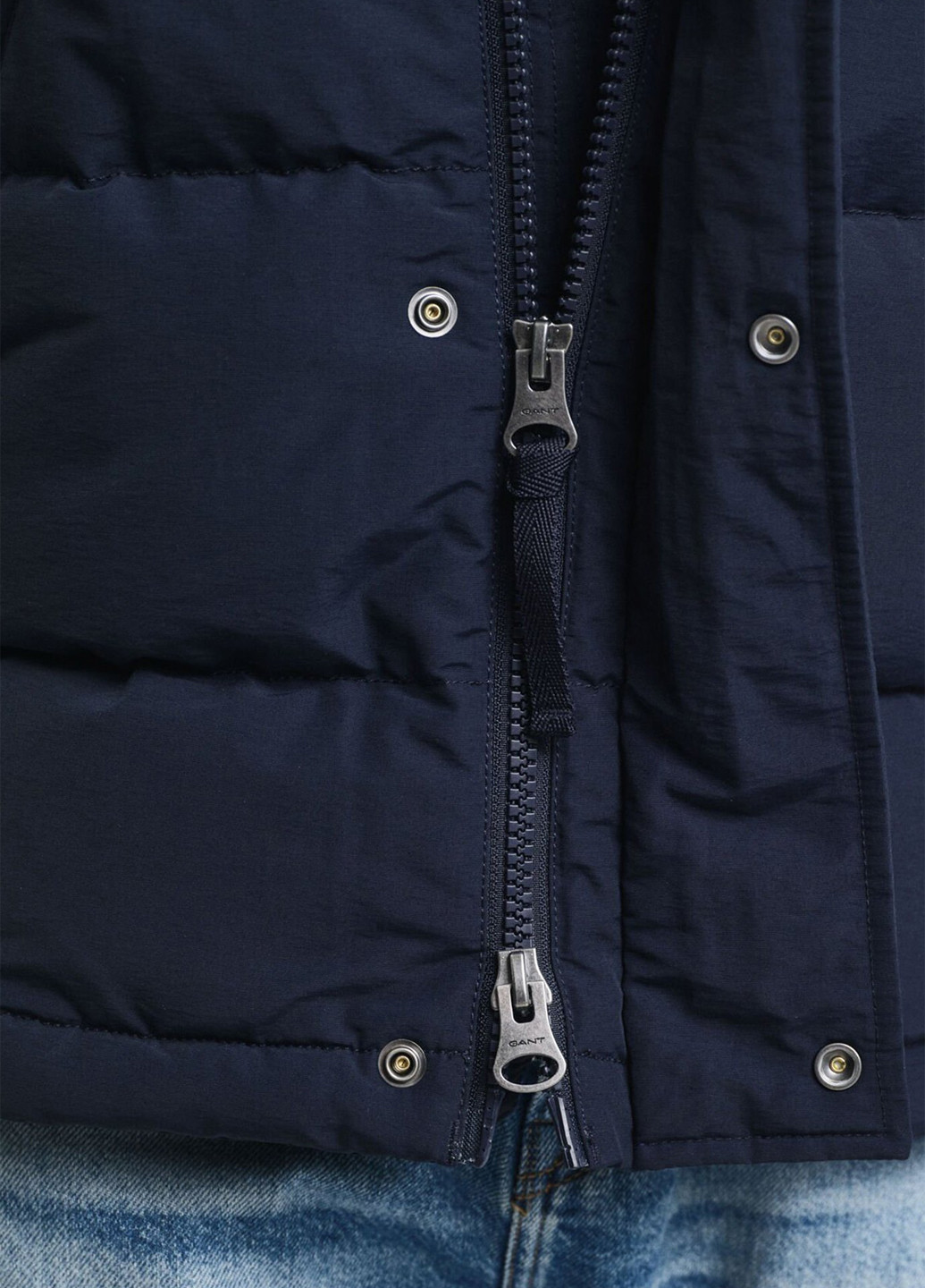 Темно-синий зимний Пуховик Gant