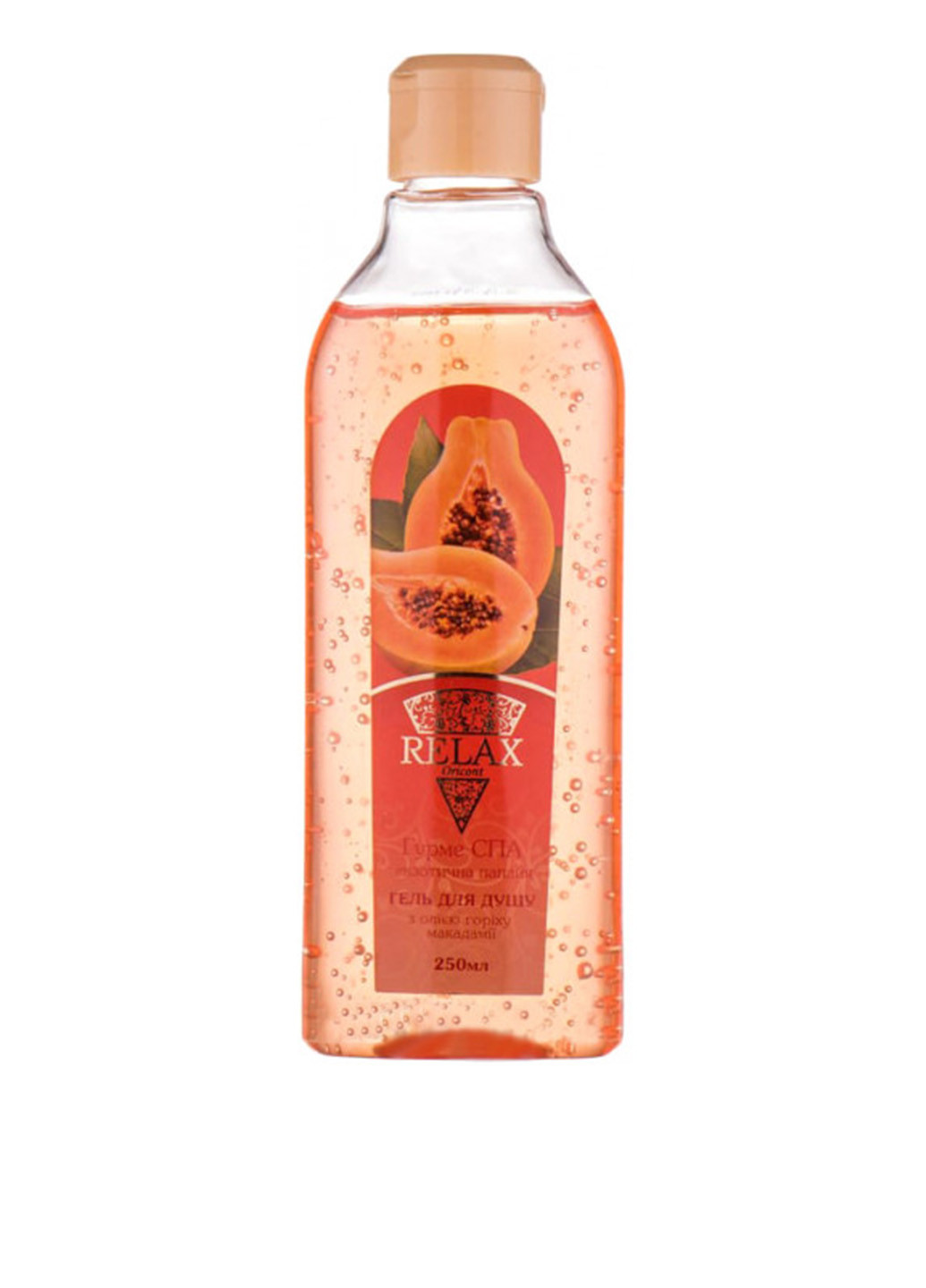 Крем-гель для душа Экзотическая папайя с маслом ореха макадамии, 250 мл Relax Oricont (183493584)