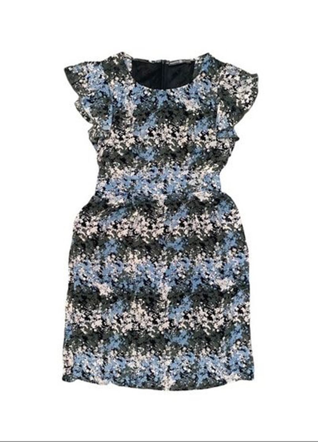Комбинированное кэжуал платье Signature Collection с абстрактным узором