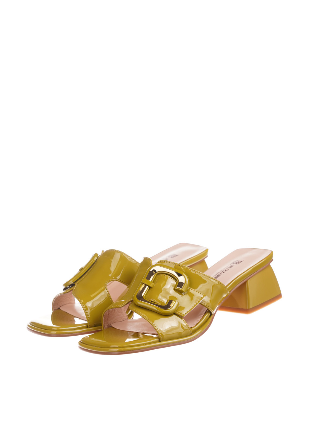 Охра шлепанцы Blizzarini лаковые