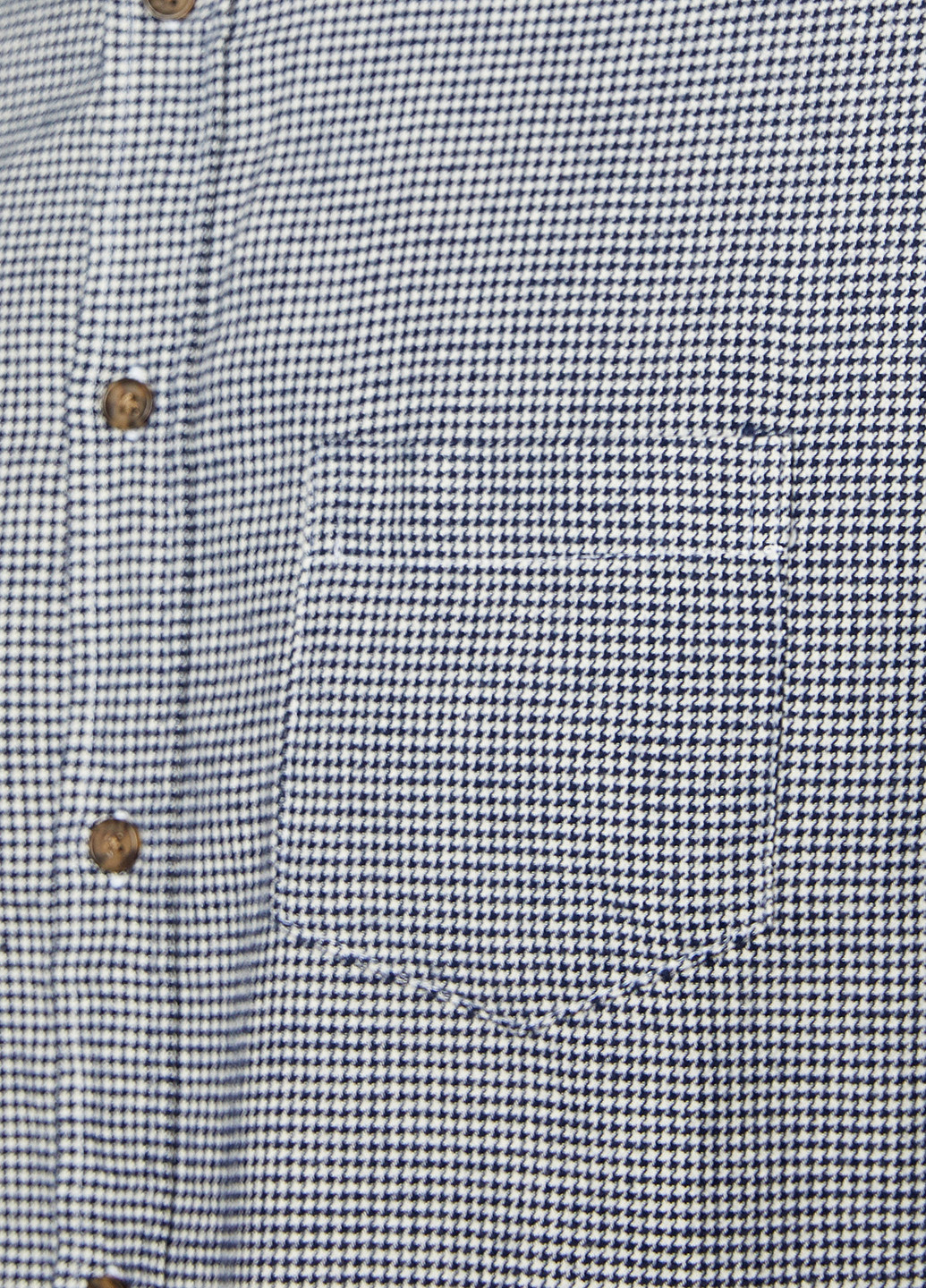 Темно-синяя кэжуал рубашка с узором "гусиная лапка" KOTON