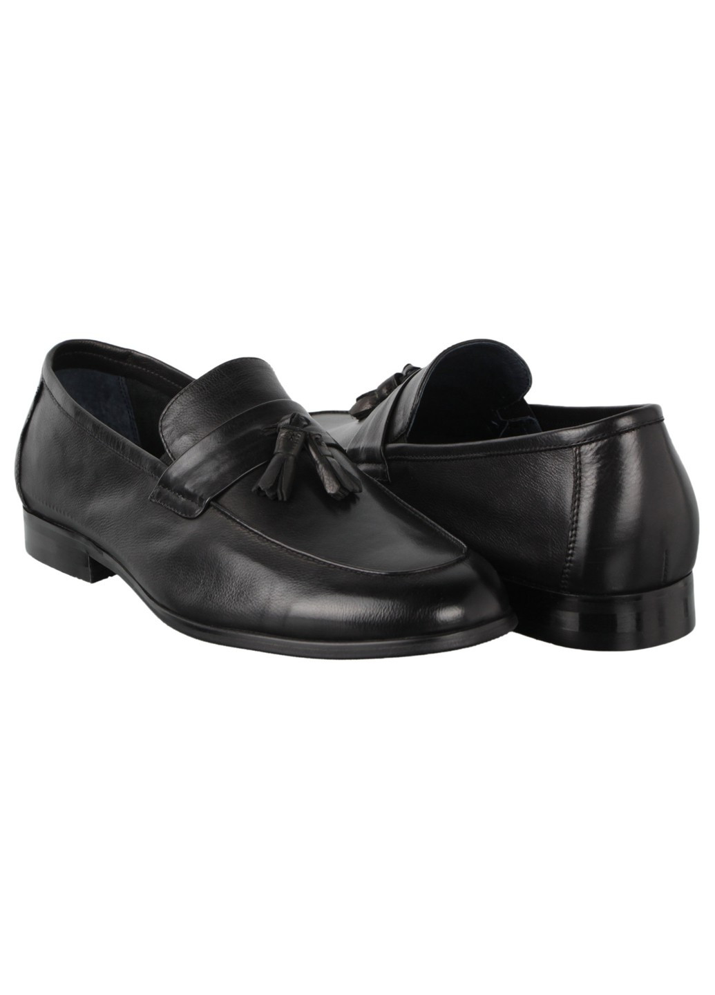 Черные мужские туфли классические 198301 Buts без шнурков