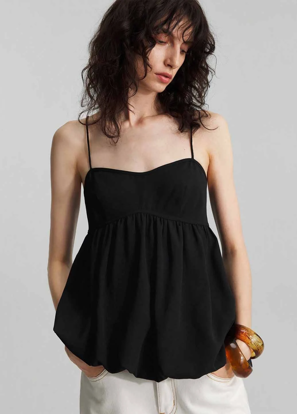 Чорна блуза SHEIN