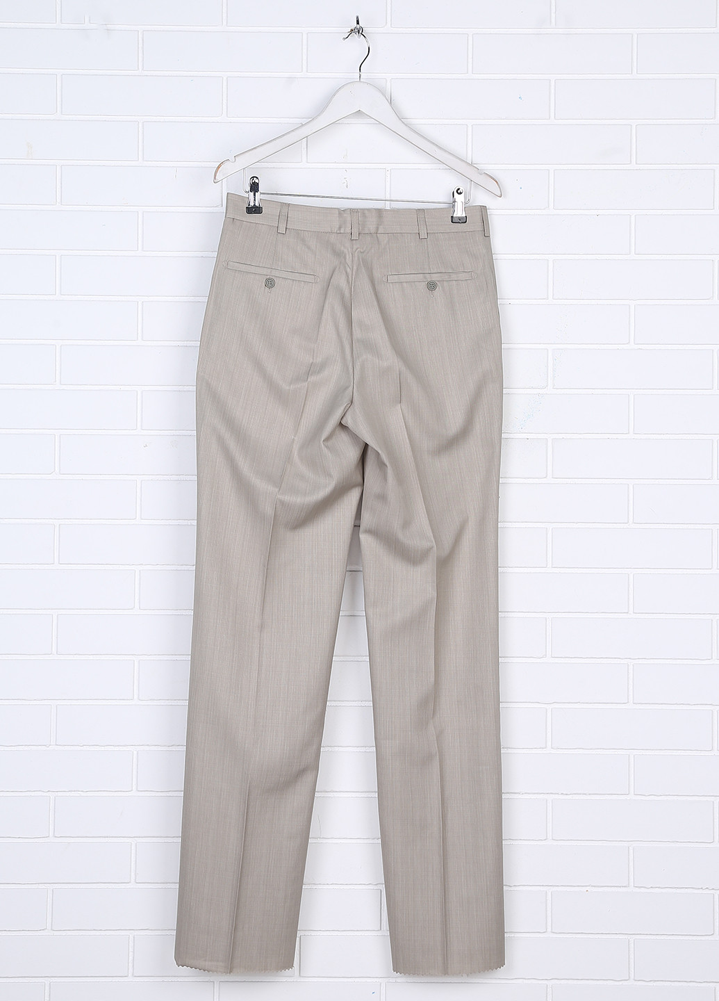 Светло-серые классические летние прямые брюки Daniel Perry