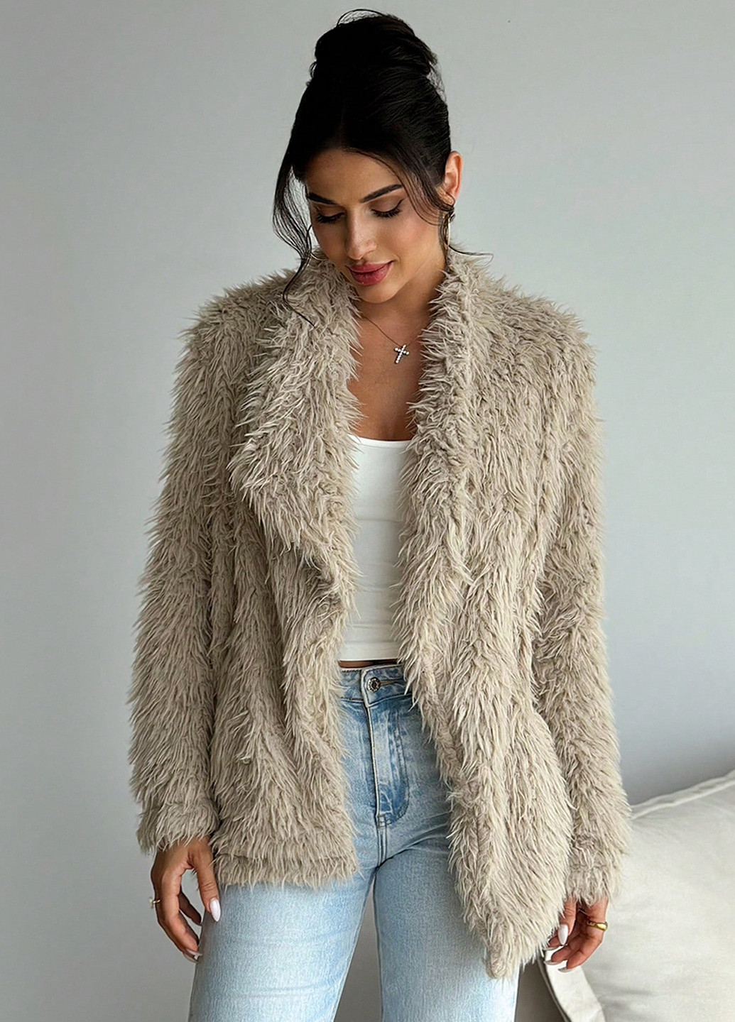 Полушубок SHEIN (338187522)