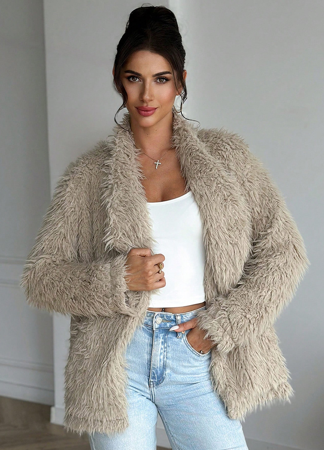 Полушубок SHEIN (338187522)