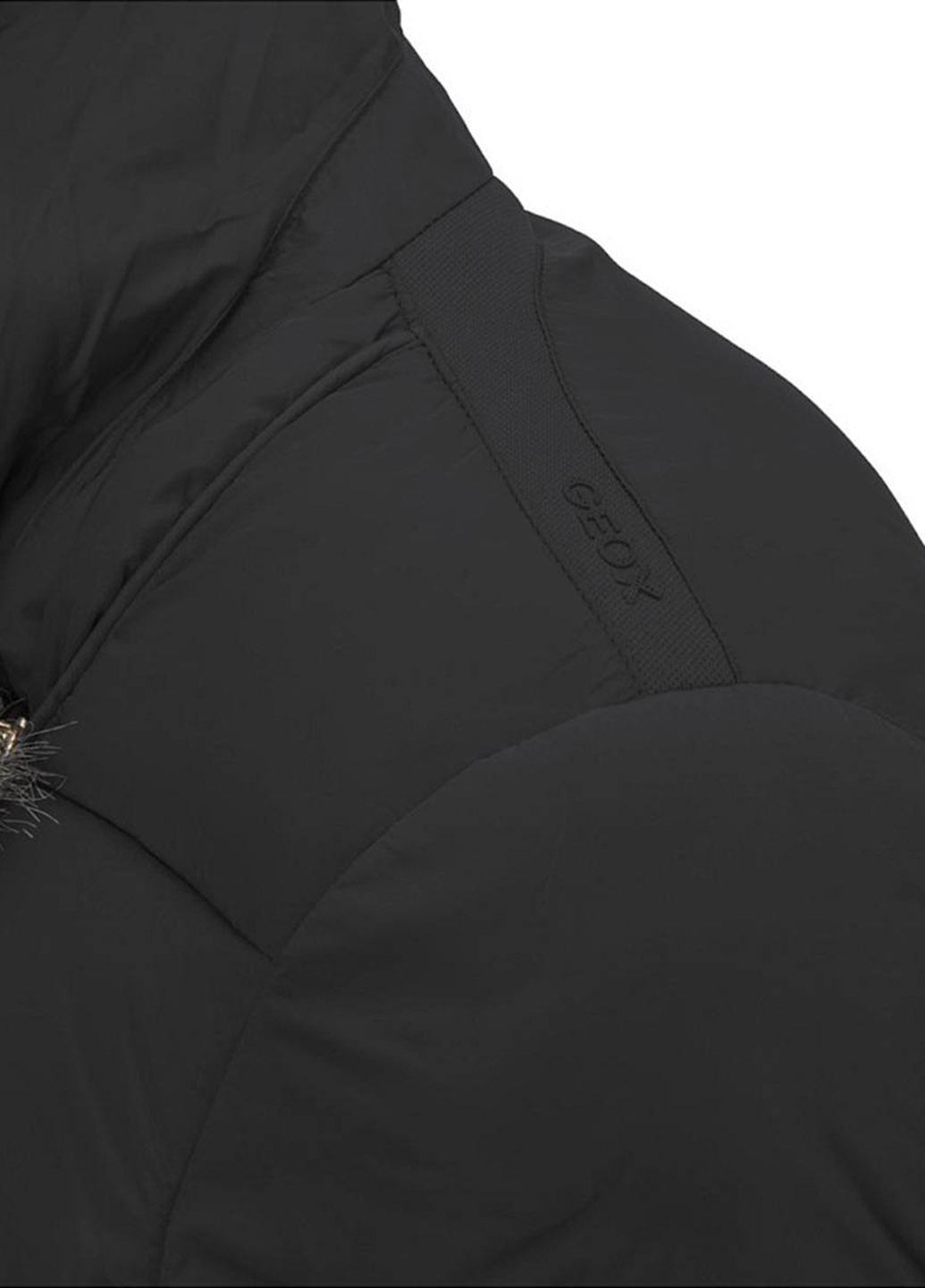 Черная демисезонная куртка Geox