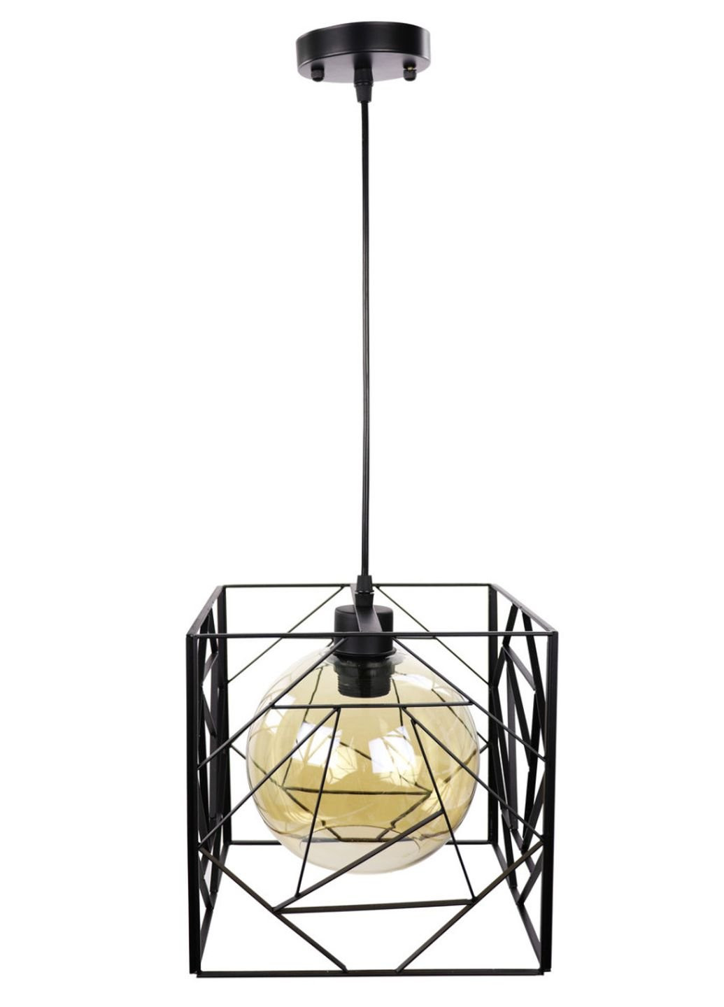 Люстра потолочная подвесная в стиле LOFT (лофт) 12120/1-br Черный 35х24х34 см. Sunnysky (253628710)