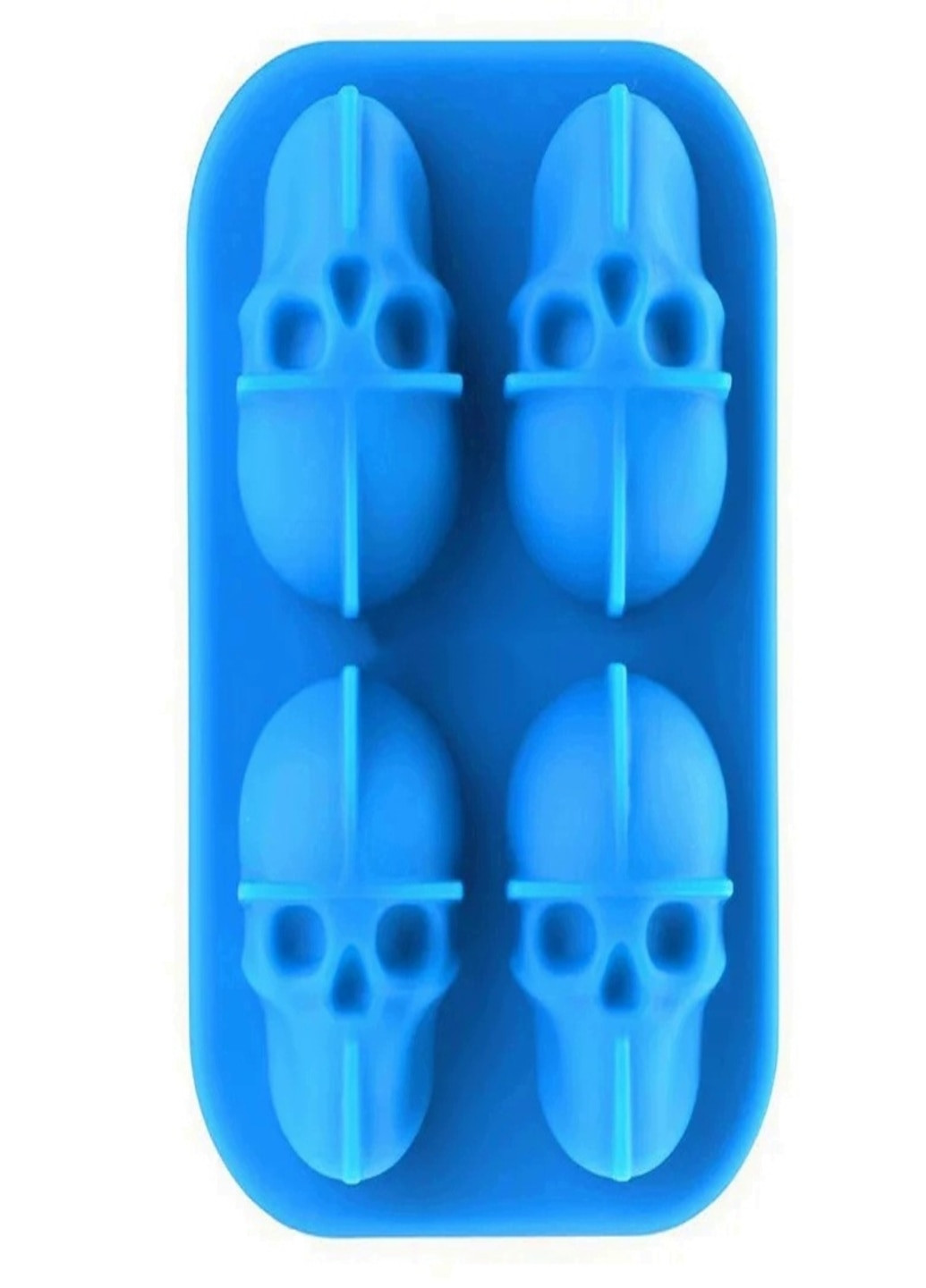 Форма для льда силиконовая 3D череп 4 ячейки (98748916) Francesco Marconi (210203410)
