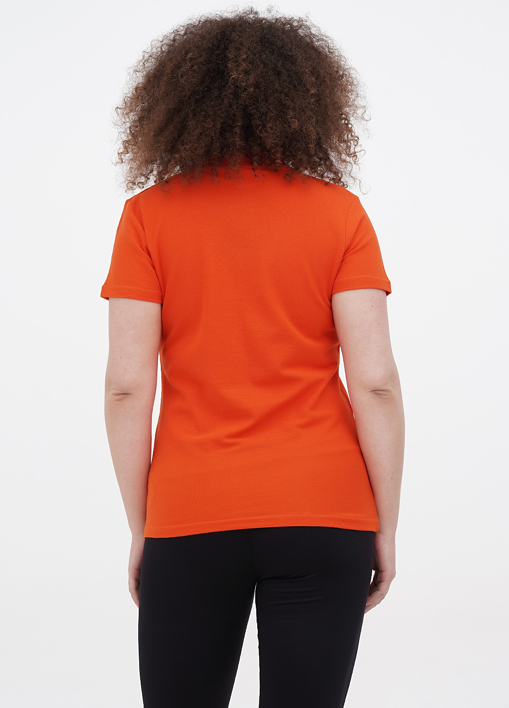 Оранжевая женская футболка-поло Innogy однотонная