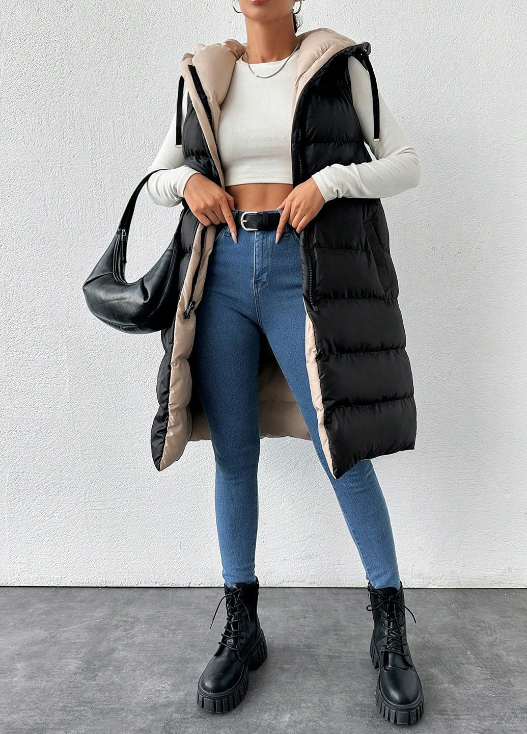 Двусторонний жилет SHEIN (342720315)