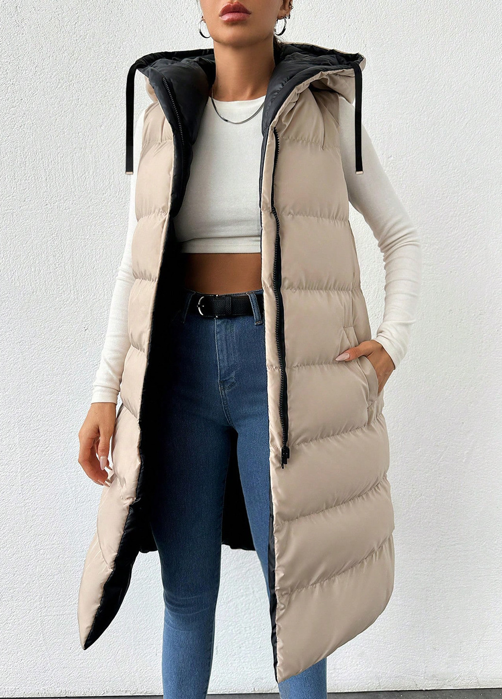 Двусторонний жилет SHEIN (342720315)