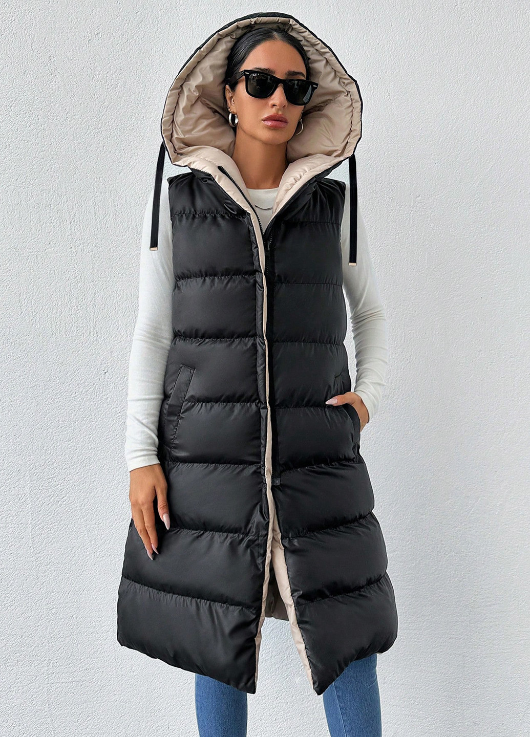 Двусторонний жилет SHEIN (342720315)