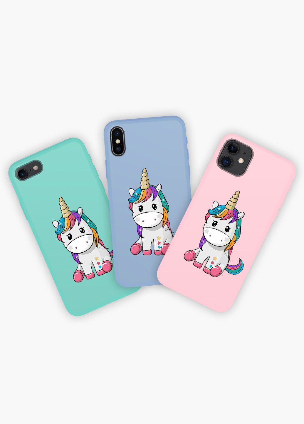 Чохол силіконовий Apple Iphone X Єдиноріг (Unicorn) Білий (6129-1390) MobiPrint (219534419)