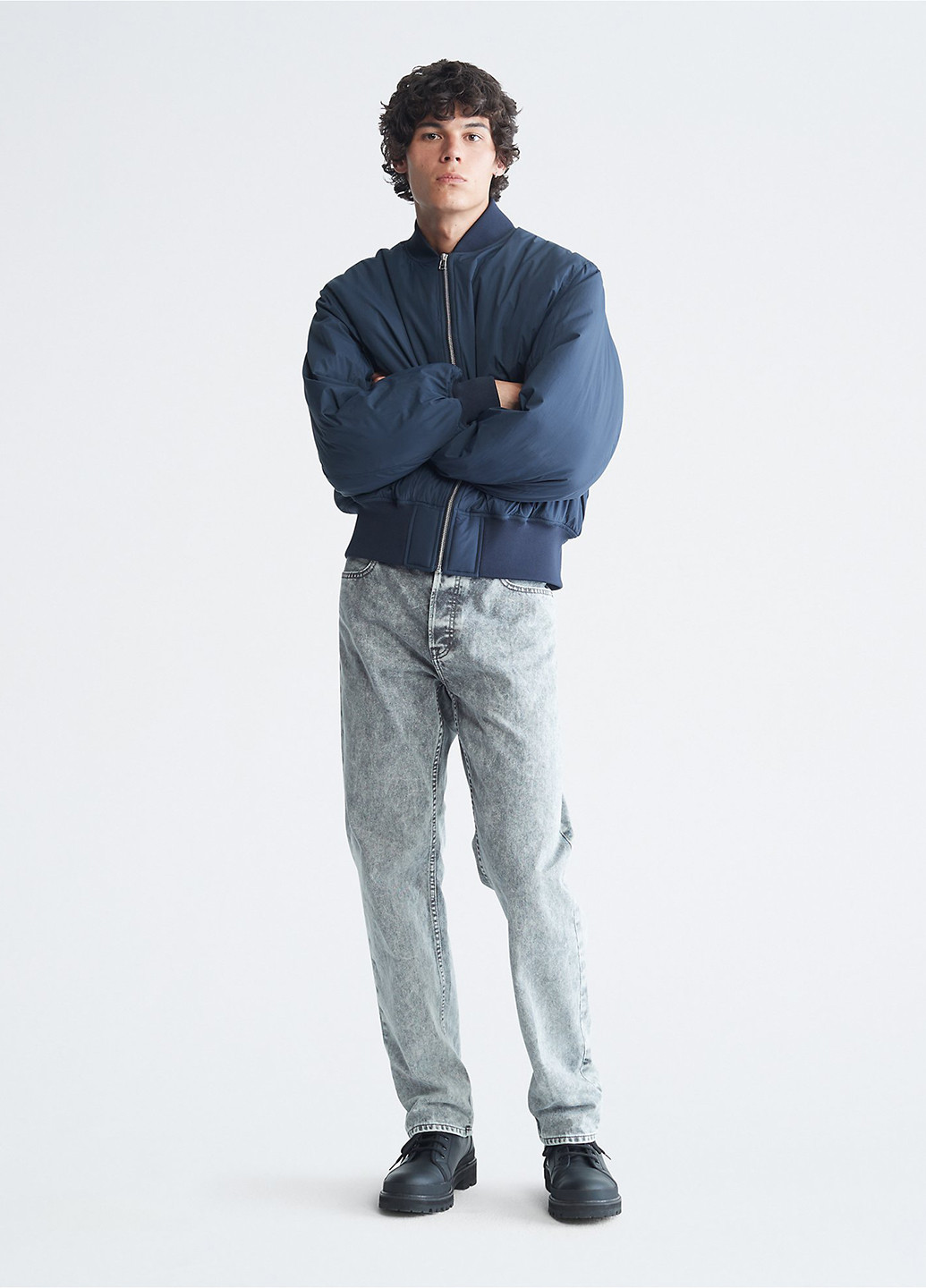 Синій демісезонний Бомбер Calvin Klein