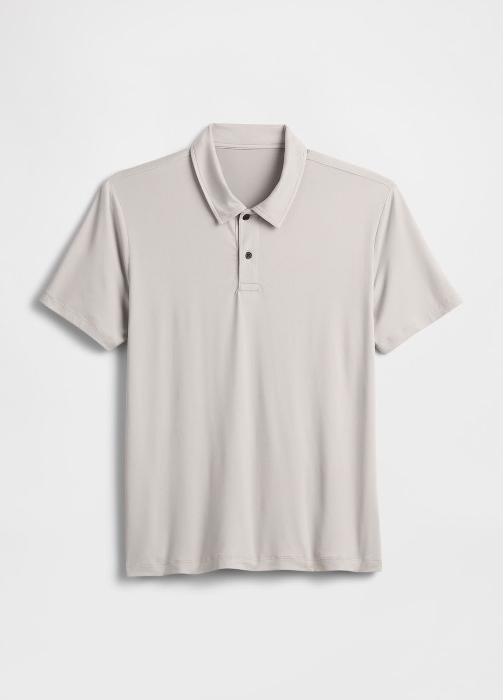 Серая футболка-поло для мужчин Gap однотонная