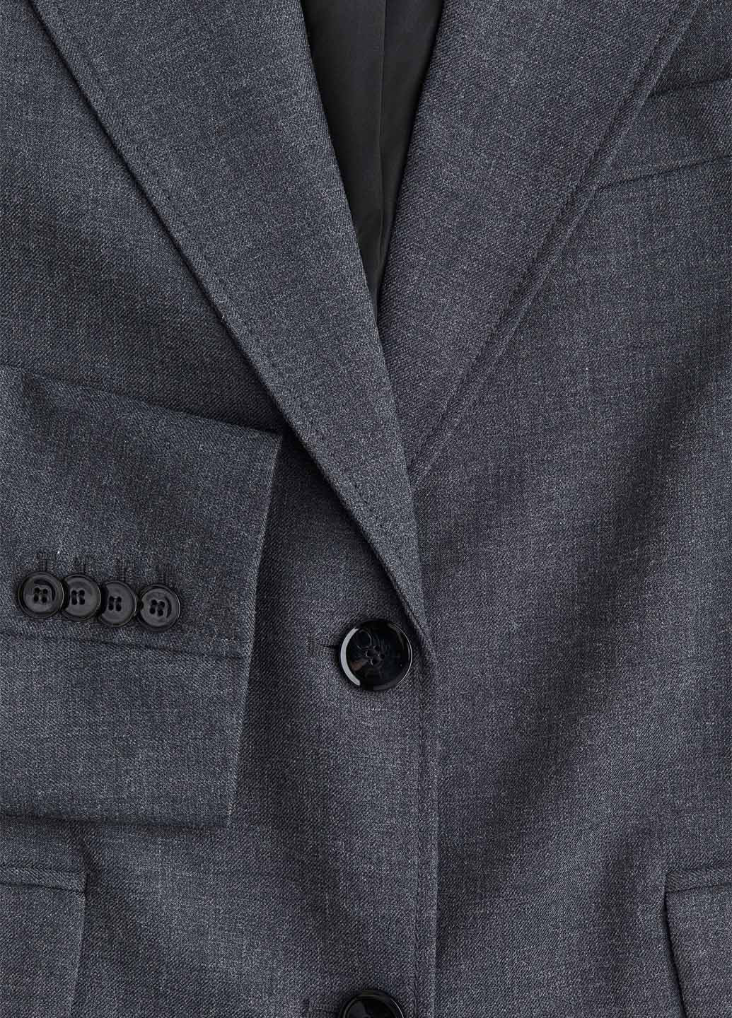 Сіре демісезонне Пальто однобортне H&M