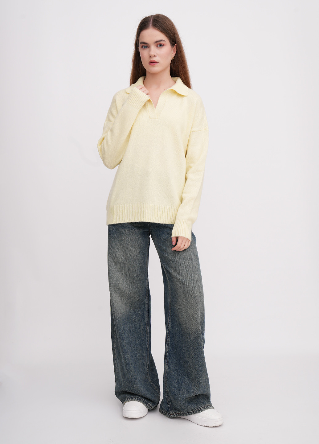 Молочний демісезонний светр EQUILIBRI